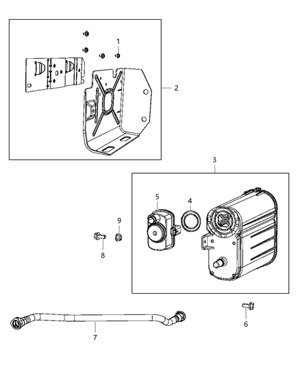 2012 Jeep Liberty Canister Vapor Diagram for 5147071AB