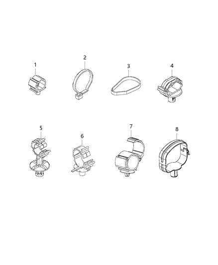 2020 Ram ProMaster City Wiring Fasteners Diagram 1 - Thumbnail