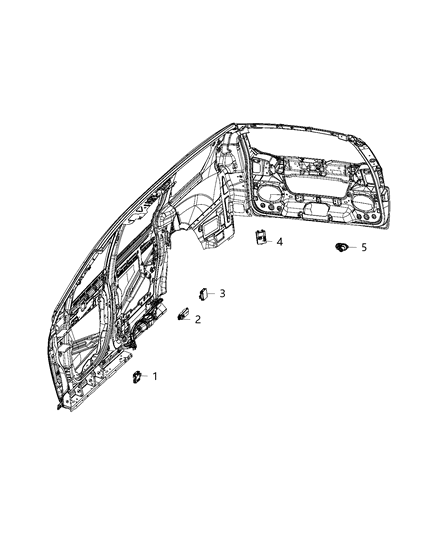 2020 Chrysler Voyager Modules, Body Diagram 11 - Thumbnail