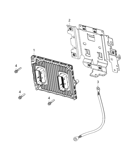 2021 Jeep Grand Cherokee Modules, Engine Compartment Diagram 6 - Thumbnail