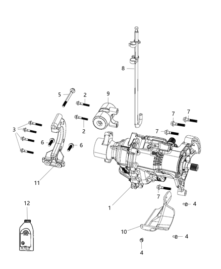 2019 Jeep Cherokee Bolt Hexagon Flange Head M10X1.50X70.00 Diagram for 6510834AA