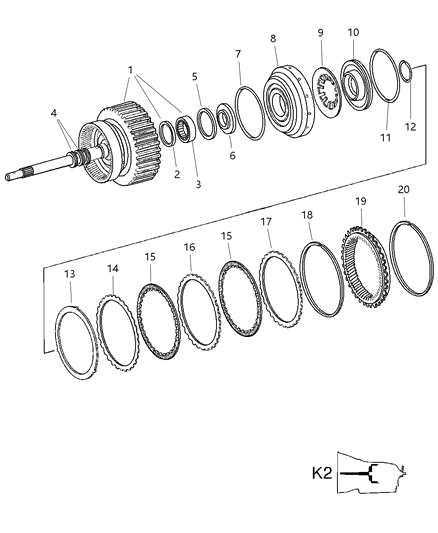 2006 Jeep Commander Driving Clutch Diagram 1 - Thumbnail