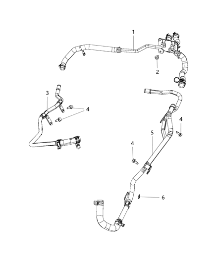 2017 Jeep Grand Cherokee Heater Plumbing Diagram 1 - Thumbnail