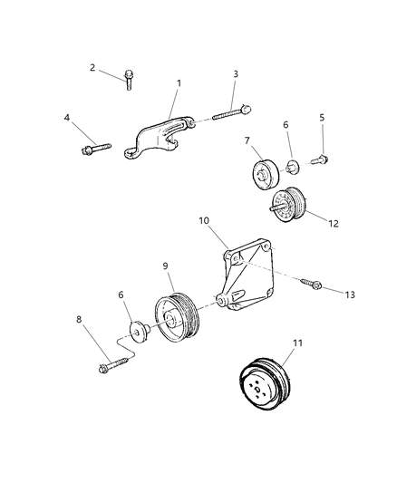 1997 Jeep Cherokee Drive Pulleys Diagram 4 - Thumbnail