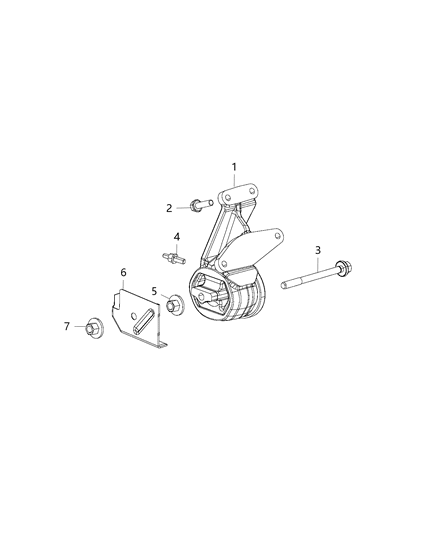 2021 Ram 1500 Engine Mounting Right Side Diagram 5 - Thumbnail