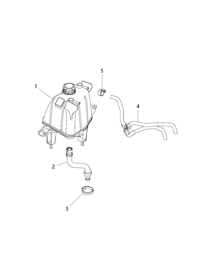 2021 Ram ProMaster 2500 Coolant Recovery Bottle Diagram 1 - Thumbnail
