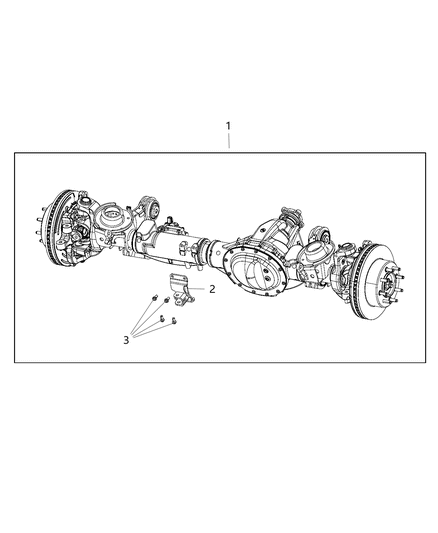 2016 Ram 3500 Cab Chassis(<10K lb.) Front Axle Assembly Diagram