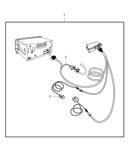 2017 Ram 3500 Cab Chassis Hands Free Kit - Cellular Phone Diagram