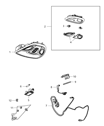 2013 Dodge Dart Wiring Ambient Light Engine Diagram for 68175029AB