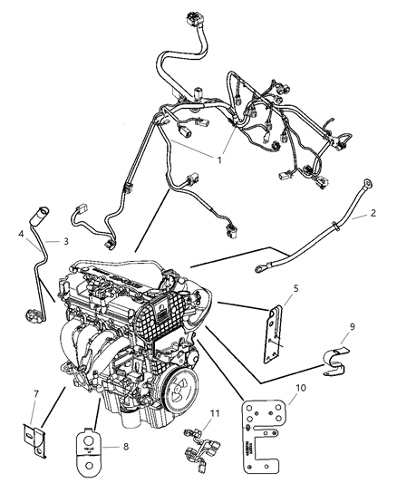 2004 Chrysler Sebring Wiring Engine Diagram for 5087053AB