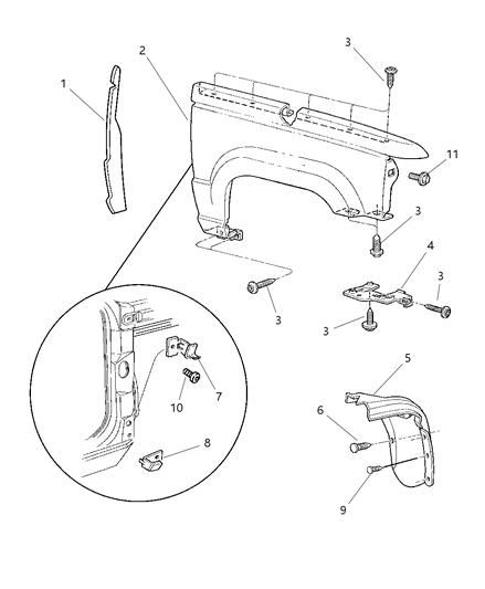 1997 Jeep Grand Cherokee Screw Torx Round Head M6-1.0X20.0 Diagram for 6503686