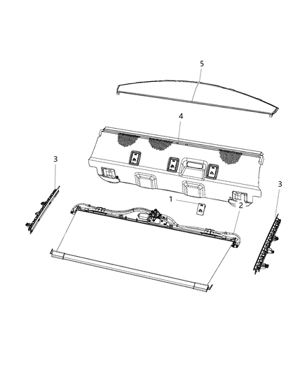 2020 Chrysler 300 Rear Shelf Panel Diagram 1 - Thumbnail