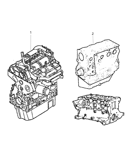 2021 Ram ProMaster 3500 Engine Assembly And Service Long Block Engine Diagram 1 - Thumbnail