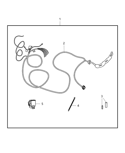 2010 Dodge Journey Harness Trailer Diagram for 68027777AA