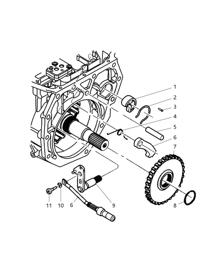 2007 Jeep Wrangler Parking Sprag Diagram 2 - Thumbnail
