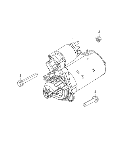 2020 Jeep Grand Cherokee Starter & Related Parts Diagram 4 - Thumbnail