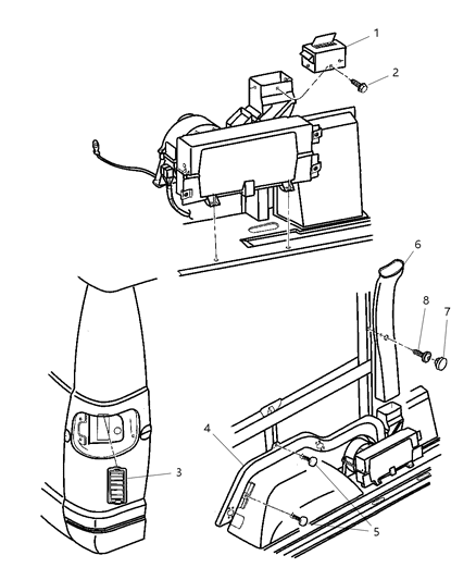 1998 Dodge Ram Van Screw .164-18X.625 Diagram for 153276
