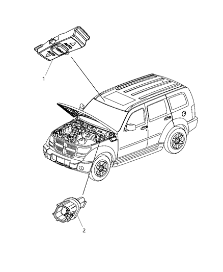 2009 Jeep Liberty Switches Body Diagram