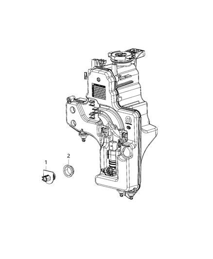 2021 Jeep Wrangler Sensors, Lamps & Windshield Washer Diagram 2 - Thumbnail