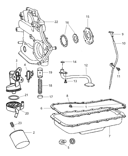 2005 Chrysler Pacifica Engine Oiling Diagram 2 - Thumbnail