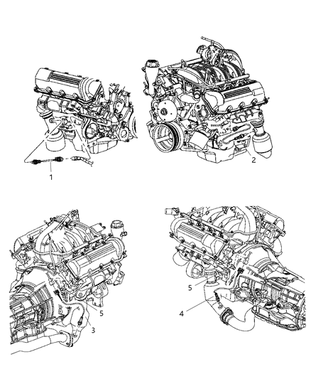 2004 Jeep Liberty Oxygen Sensor, Rear Diagram for 56028996AA