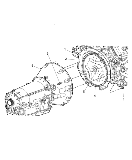 2005 Dodge Magnum Transmission Mounting Diagram 2 - Thumbnail