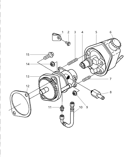 1998 Dodge Ram 3500 Regular Cab Power Steering Pump & Mounting Diagram 2 - Thumbnail