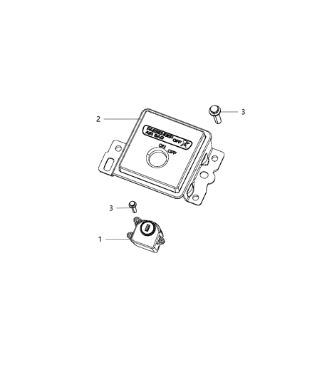 2010 Dodge Ram 3500 Cab Chassis Air Bag On/Off System Diagram