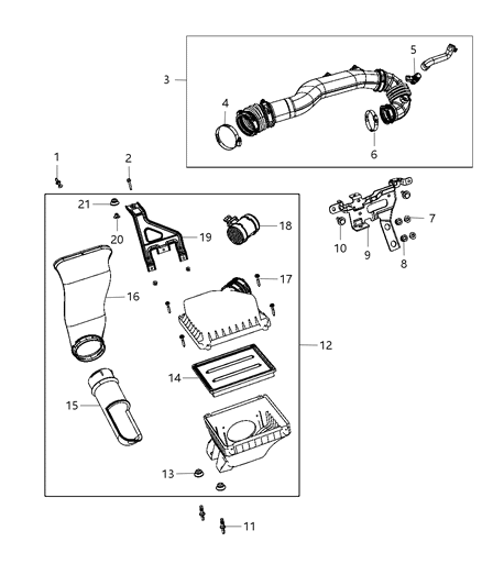 2013 Dodge Journey Air Cleaner Diagram 1 - Thumbnail