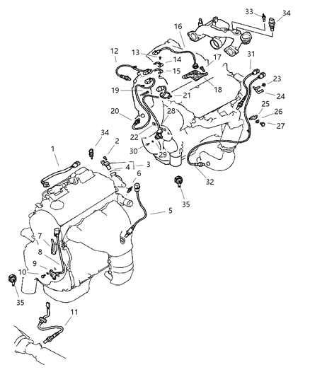 2002 Chrysler Sebring Coupe Sensors Diagram