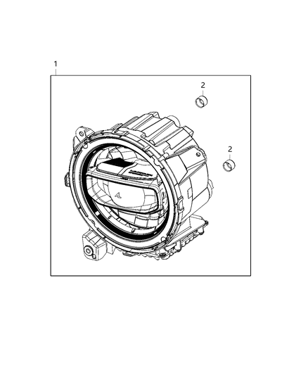 2021 Jeep Wrangler Parts, Headlamp Service Diagram 3 - Thumbnail