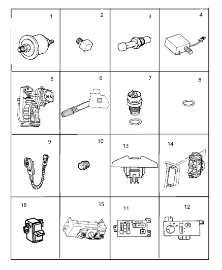 1997 Jeep Grand Cherokee Cruise Switch Diagram for 56007336