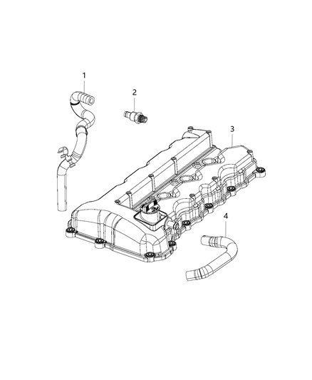 2019 Ram ProMaster City Hose PCV Diagram for 5047655AB
