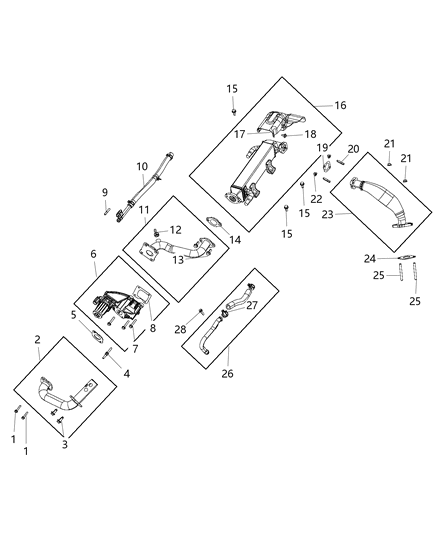 2018 Ram 3500 Cab Chassis(<10K lb.) EGR System Diagram 1 - Thumbnail