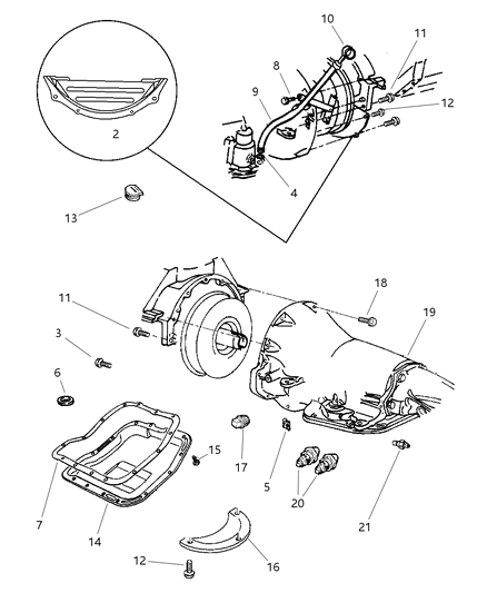 1999 Dodge Ram 2500 Regular Cab Case & Related Parts Diagram 3 - Thumbnail