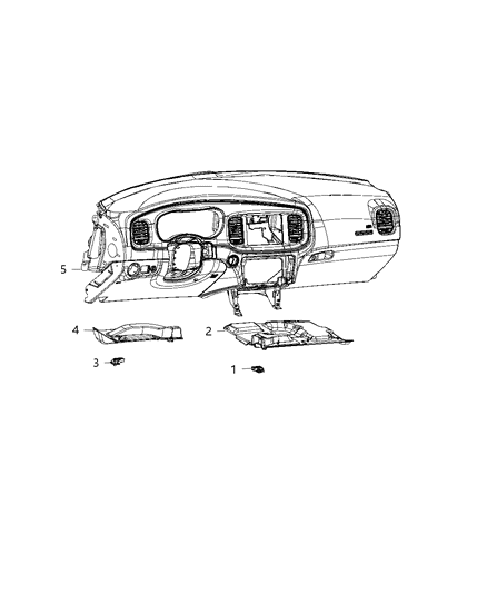 2020 Dodge Charger Lamps, Interior Diagram 3 - Thumbnail