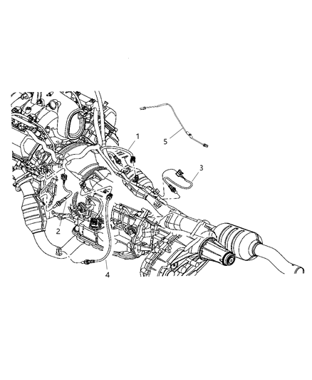 2008 Dodge Ram 3500 Pickup Oxygen Sensors Diagram