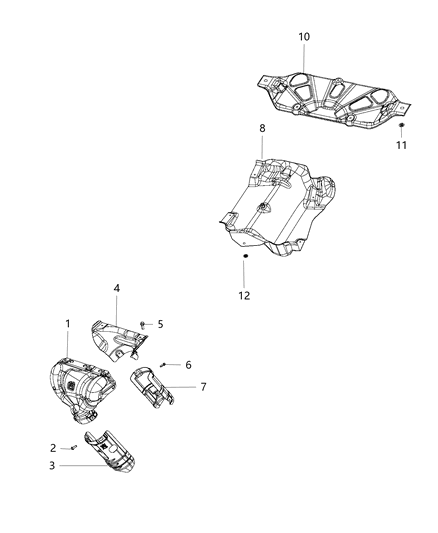 2020 Jeep Compass Exhaust Heat Shield Diagram 3 - Thumbnail