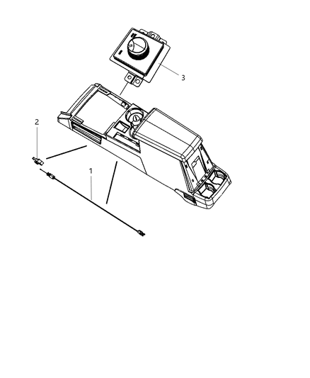 2008 Jeep Liberty Switch Transfer Case Diagram for 4602801AC