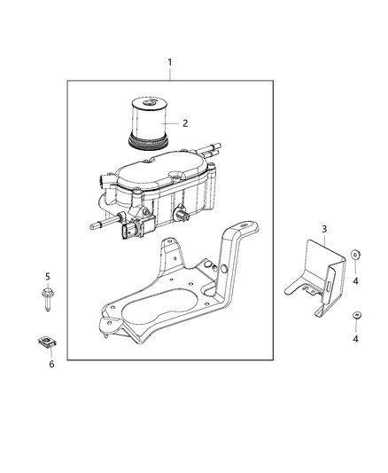 2015 Jeep Grand Cherokee Fuel Filter & Water Separator Diagram