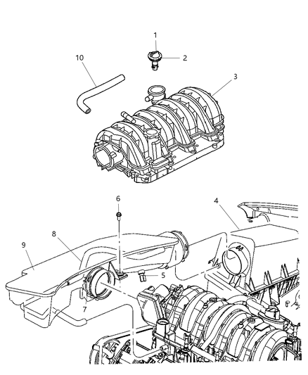 2008 Jeep Commander Crankcase Ventilation Diagram 3 - Thumbnail