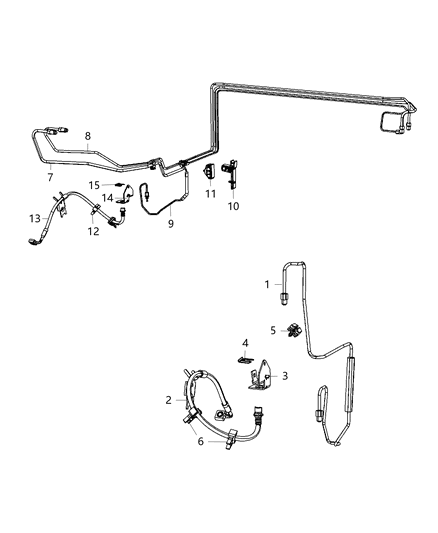 2011 Chrysler 300 Front Brake Lines & Hoses Diagram 2 - Thumbnail