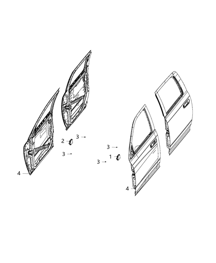 2020 Ram 1500 New Style Modules, Body Diagram 6 - Thumbnail