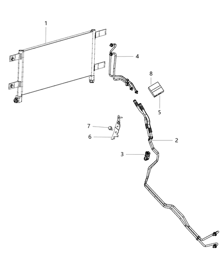 2014 Ram 5500 Transmission Cooler & Lines Diagram 1 - Thumbnail