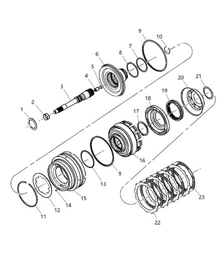 2007 Dodge Ram 3500 Cab Chassis Input Clutch Diagram 1 - Thumbnail