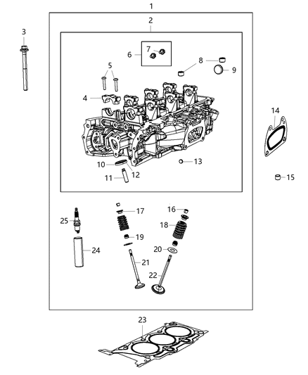2019 Dodge Journey Cylinder Heads Diagram 2 - Thumbnail