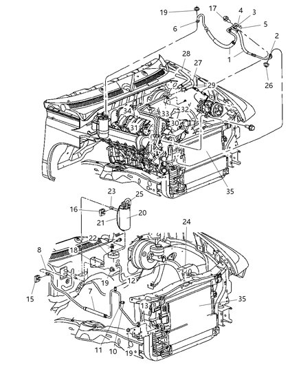 2001 Dodge Dakota Pressure Switch Diagram for 4897612AB