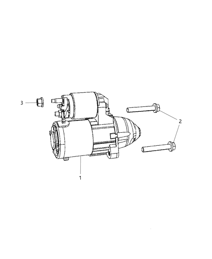 2007 Dodge Caliber Starter Diagram 1 - Thumbnail