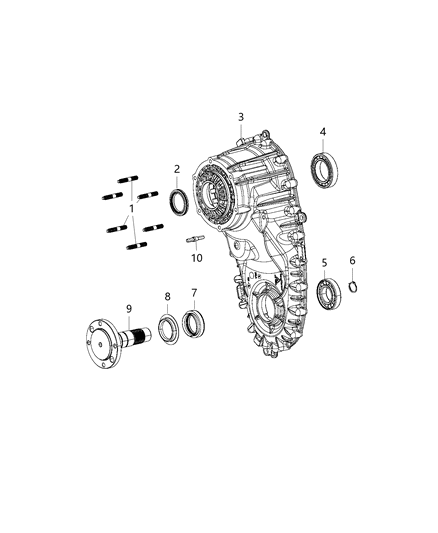 2013 Ram 3500 Pickup Front Case Half Diagram 1 - Thumbnail