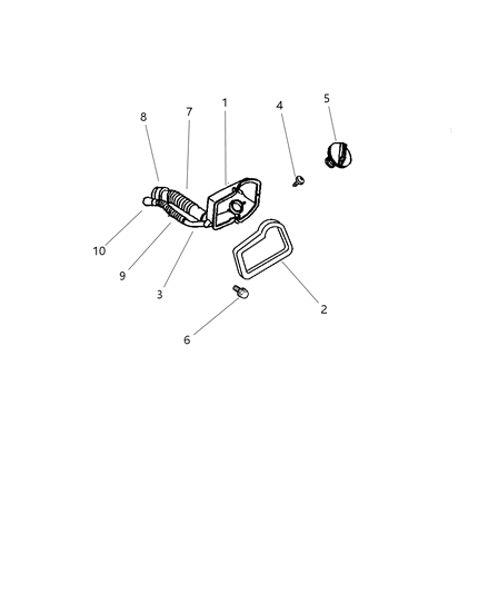 2001 Dodge Dakota Vent Tube Diagram for 52102483AA